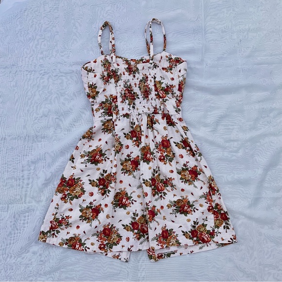 fall floral button up dress - Picture 2 of 4